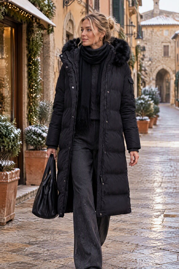 Dame vinterjakke model Lorenza Sort